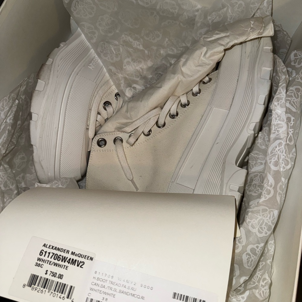 Alexander McQueen Off-White High-Top Sneakers